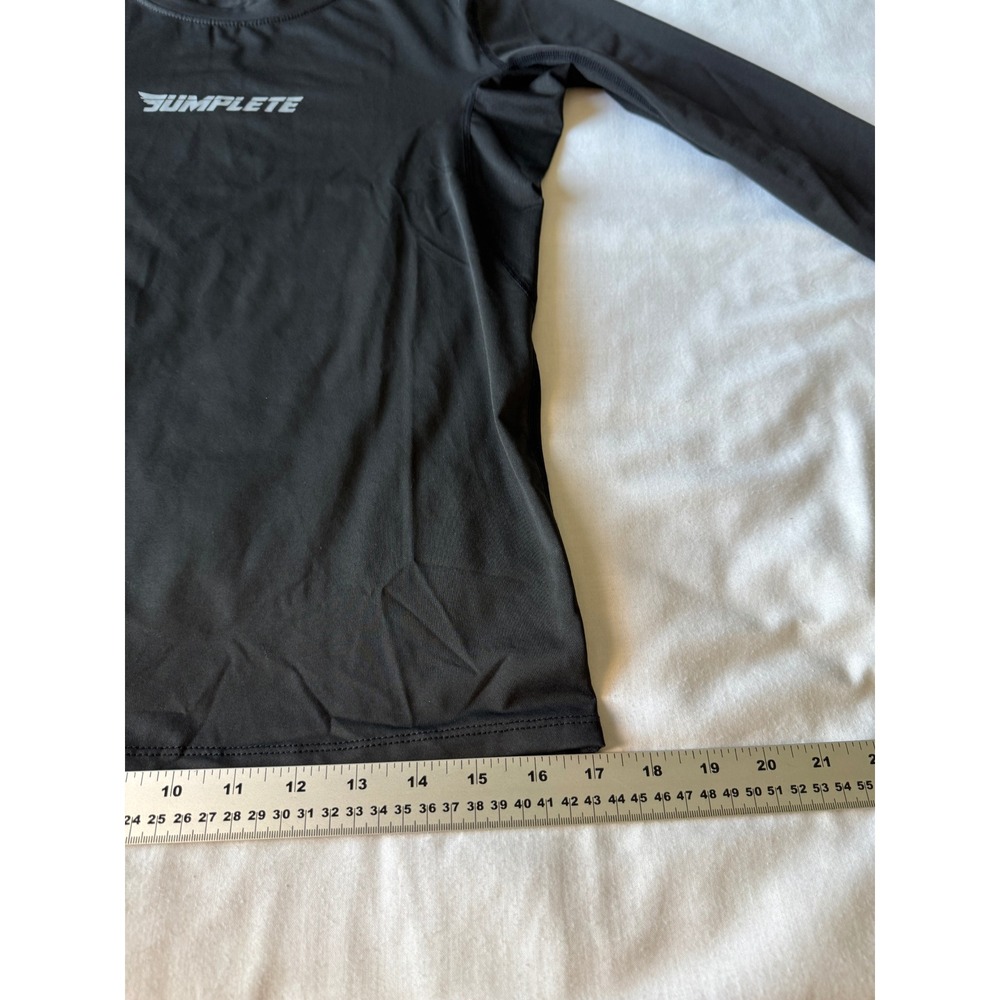 Jumplete Mens Black Performance Long Sleeve Shirt Size S Athletic Compression - Picture 9 of 10